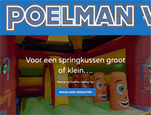 Tablet Screenshot of poelmanverhuur.com